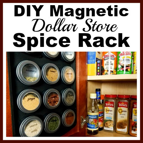 DIY Magnetic Spice Rack
 DIY Magnetic Dollar Store Spice Rack with Free Printable