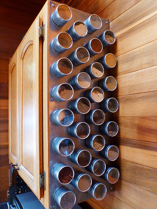 DIY Magnetic Spice Rack
 Spice Rack Storage Solutions Sand and Sisal