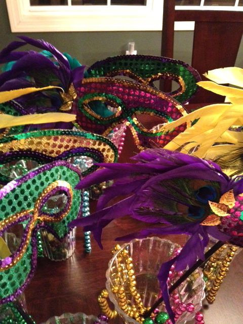 DIY Mardi Gras Masks
 DIY Mardi Gras Party Decor – Under $50