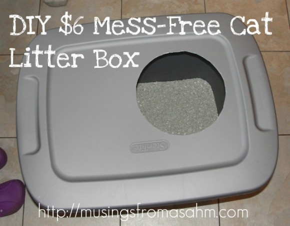 DIY Mess Free Cat Litter Box
 Do It Yourself Cheap Mess Free Cat Litter Box Living