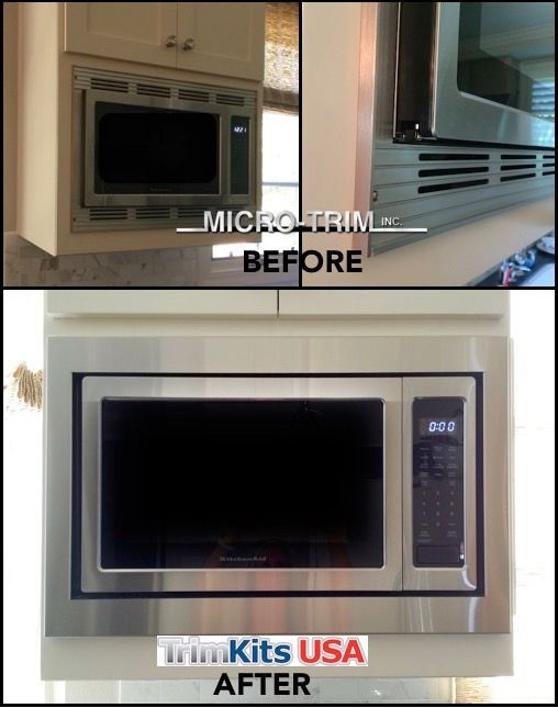 DIY Microwave Trim Kit
 KitchenAid Microwave model KCMS1655BSS Custom Trim Kit