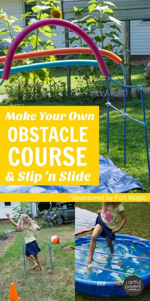 DIY Obstacle Course For Kids
 Make Your Own Obstacle Course for Kids and DIY Slip N Slide