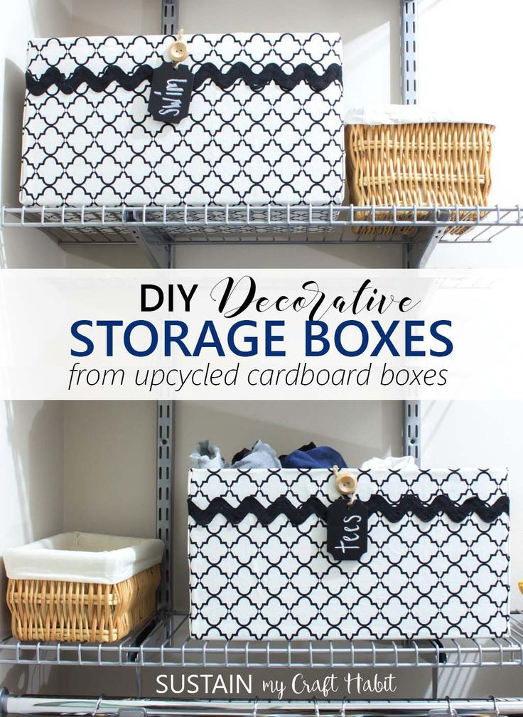 DIY Organization Boxes
 Best 25 Cardboard box storage ideas on Pinterest