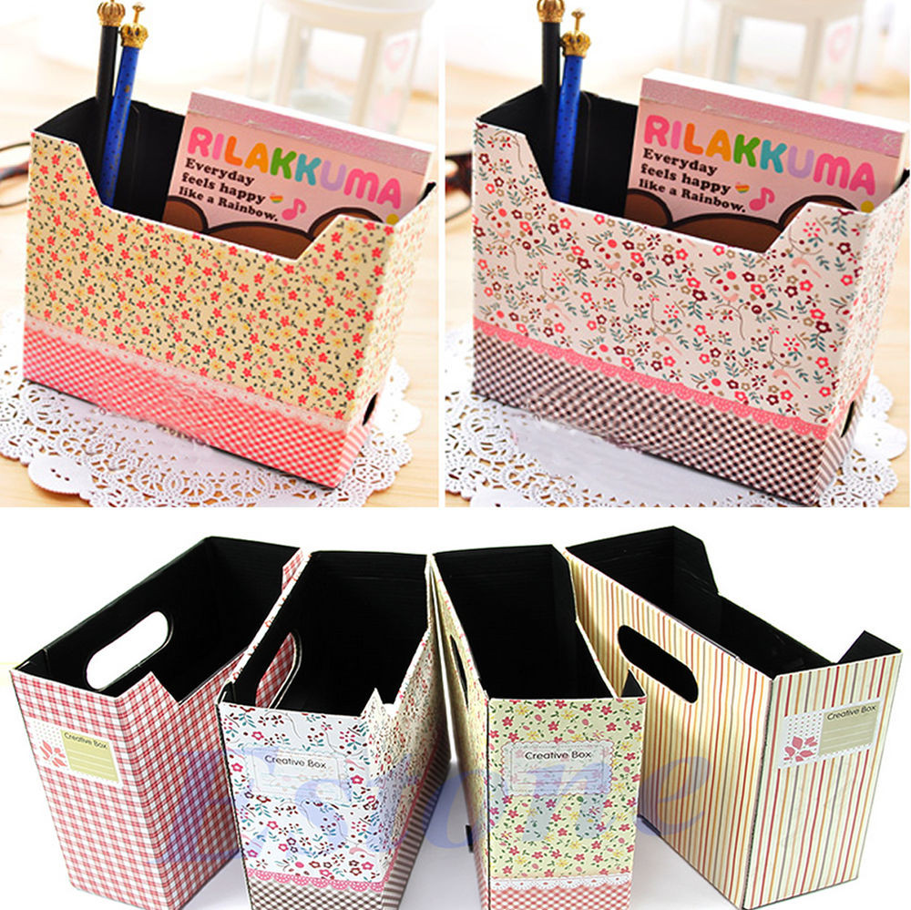 DIY Organization Boxes
 DIY Cute Makeup Cosmetic Stationery Paper Board Storage