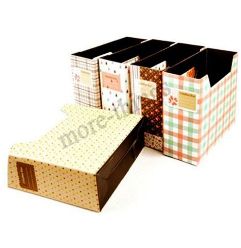 DIY Organization Boxes
 DIY Paper Board Storage Box Desk Decor Organizer