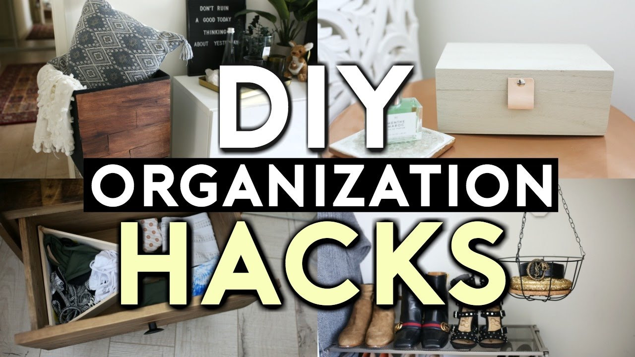 DIY Organization Hacks
 10 DIY Room Decor LIFE HACKS Tumblr Organization 2017