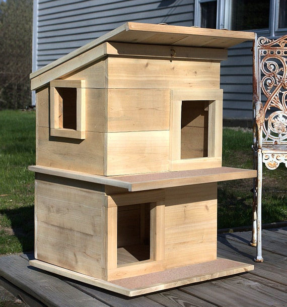 DIY Outdoor Cat House
 Cat House Outdoor Cat Shelter Condo For Your Rescue Cat