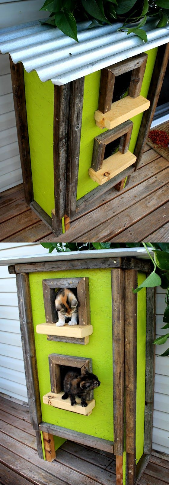 DIY Outdoor Cat Houses
 Best 25 Cat houses ideas on Pinterest