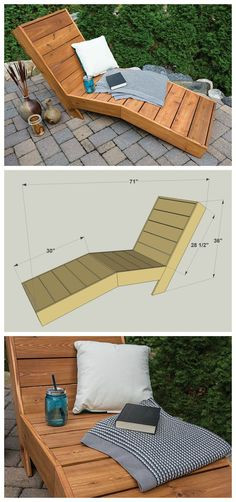 DIY Outdoor Chaise Lounge
 1000 ideas about Pallet Chaise Lounges on Pinterest