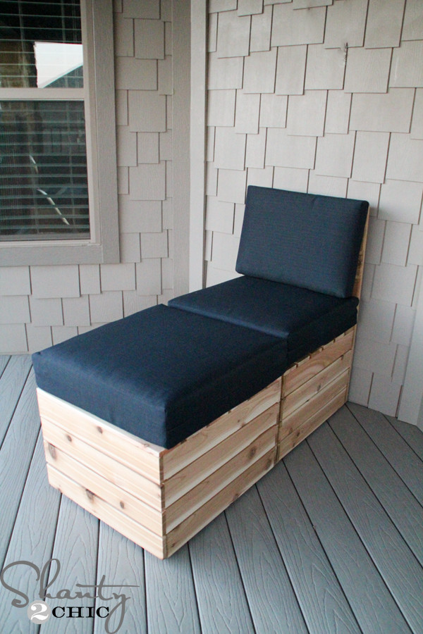 DIY Outdoor Chaise Lounge
 DIY Modular Outdoor Seating Shanty 2 Chic