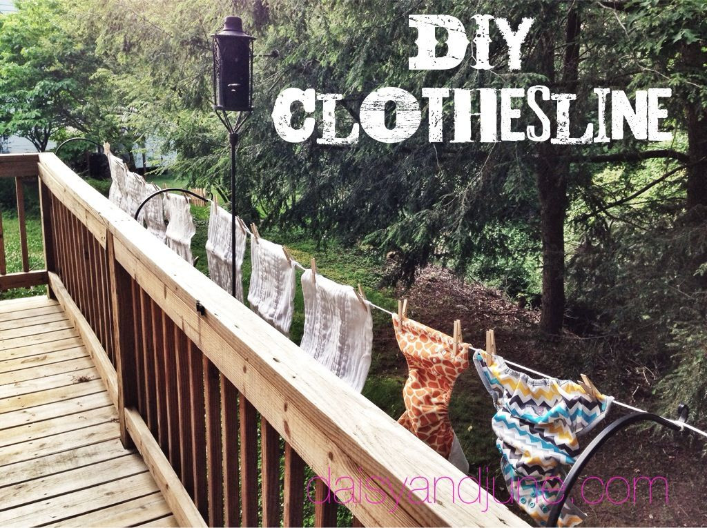 DIY Outdoor Clothesline
 DIY Clothesline daisy & june This is an awesome and