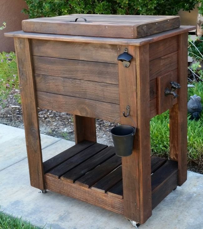 DIY Outdoor Cooler Table
 25 Best Ideas about Patio Cooler on Pinterest