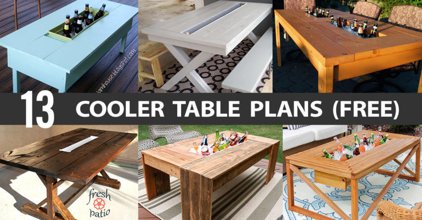 DIY Outdoor Cooler Table
 13 DIY Cooler Table Plans to Build for Outdoor Beer