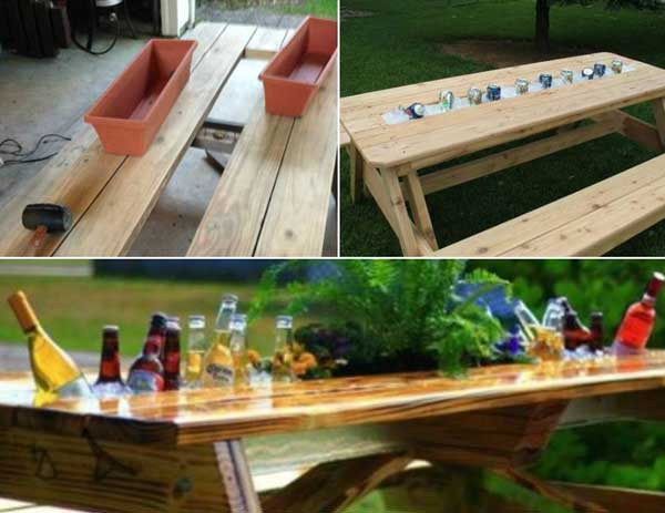 DIY Outdoor Cooler Table
 19 Clever DIY Outdoor Cooler Ideas Let You Keep Cool In