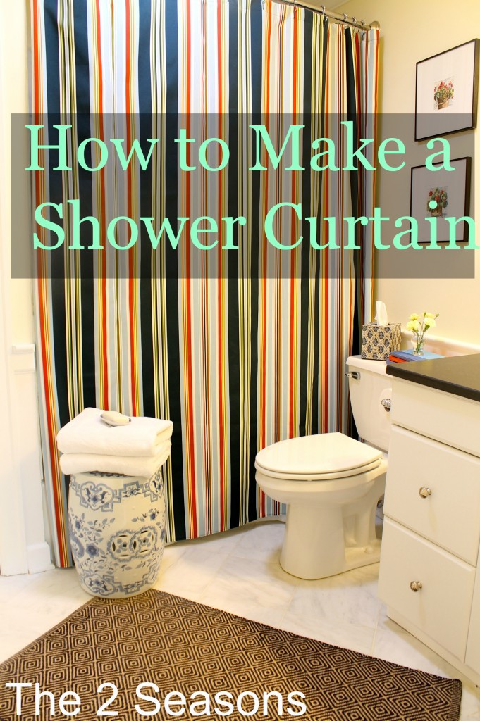 DIY Outdoor Cushions Using Shower Curtain
 How To Make A Shower Curtain