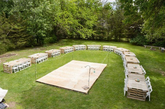 DIY Outdoor Dance Floor
 diy outdoor wedding best photos Cute Wedding Ideas