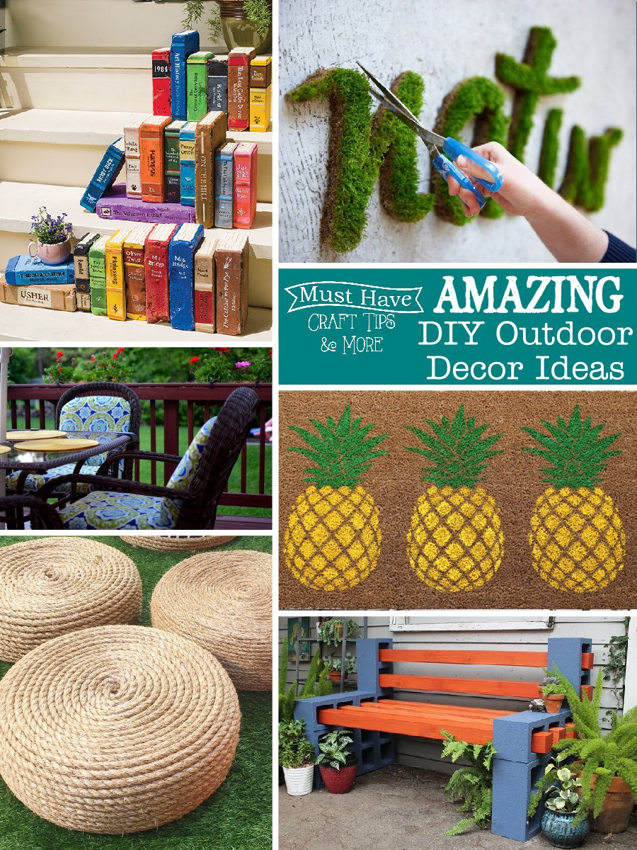 DIY Outdoor Decorating
 DIY Outdoor Decor Ideas Mine for the Making