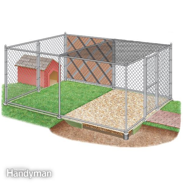 DIY Outdoor Dog Kennel
 How to Build a Chain Link Kennel for Your Dog