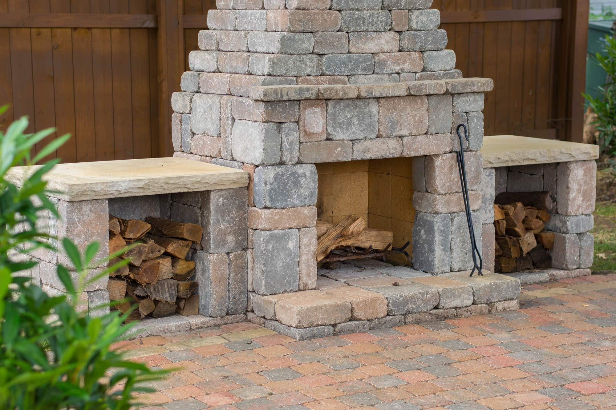 DIY Outdoor Fireplace Kit
 Wood Boxes kit makes upgrading your outdoor fireplace