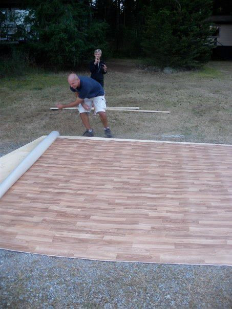 DIY Outdoor Flooring
 DIY outdoor dance floor Do it Yourself