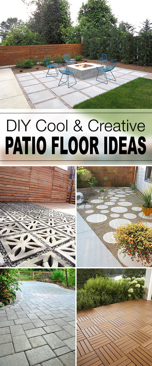 DIY Outdoor Flooring
 9 DIY Cool & Creative Patio Flooring Ideas