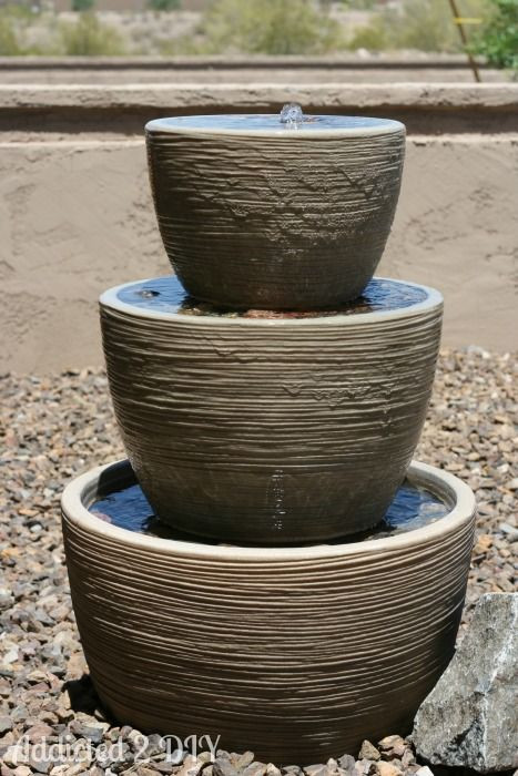 DIY Outdoor Fountain
 25 best ideas about Outdoor Fountains on Pinterest