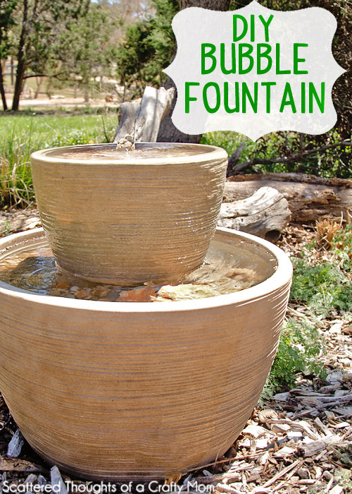 DIY Outdoor Fountain
 Easy DIY Bubble Fountain