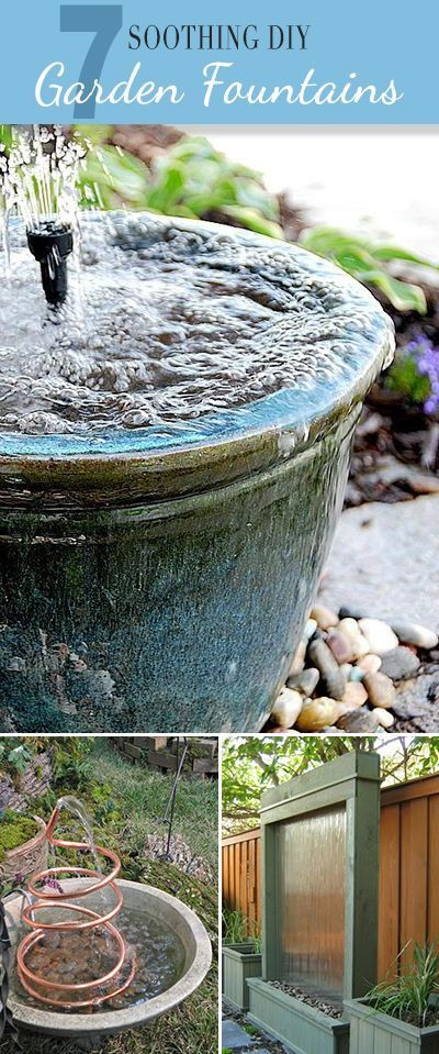 DIY Outdoor Fountain
 1000 ideas about Homemade Water Fountains on Pinterest