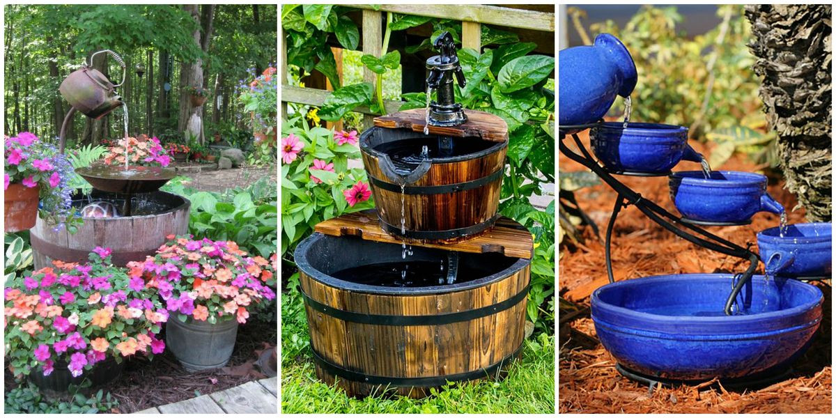 DIY Outdoor Fountain
 18 Outdoor Fountain Ideas How To Make a Garden Fountain