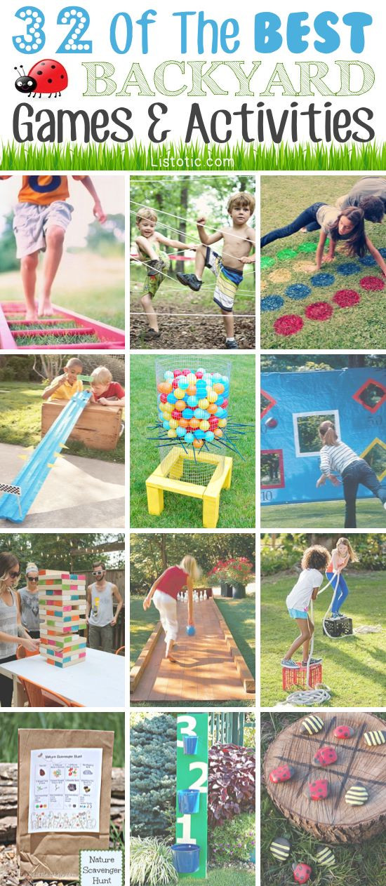 DIY Outdoor Games For Kids
 32 Fun DIY Backyard Games To Play for kids & adults