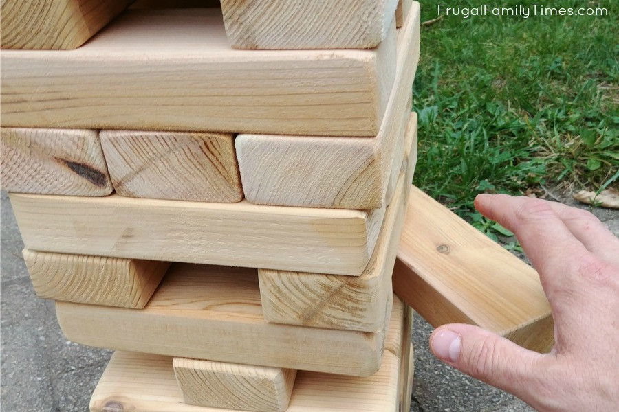 DIY Outdoor Jenga
 How to Make a Giant Outdoor JENGA game AND teach your