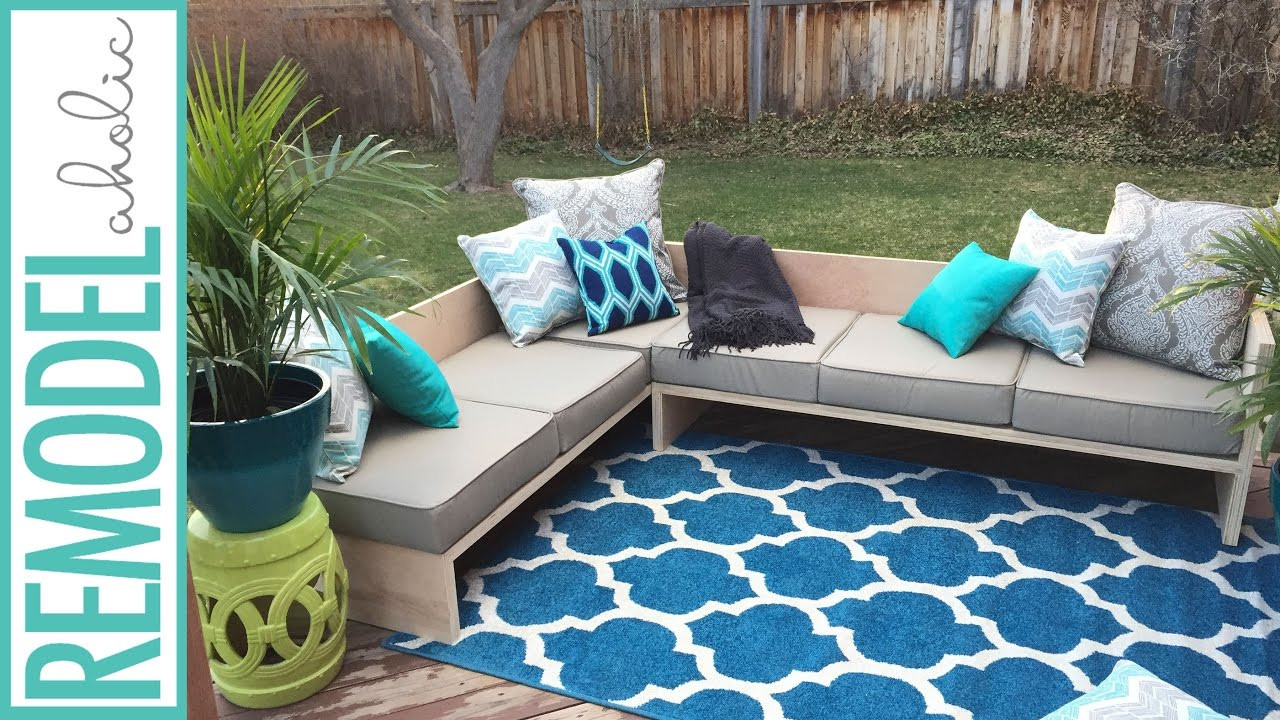 DIY Outdoor Sectionals
 DIY Modern Outdoor Sofa Sectional