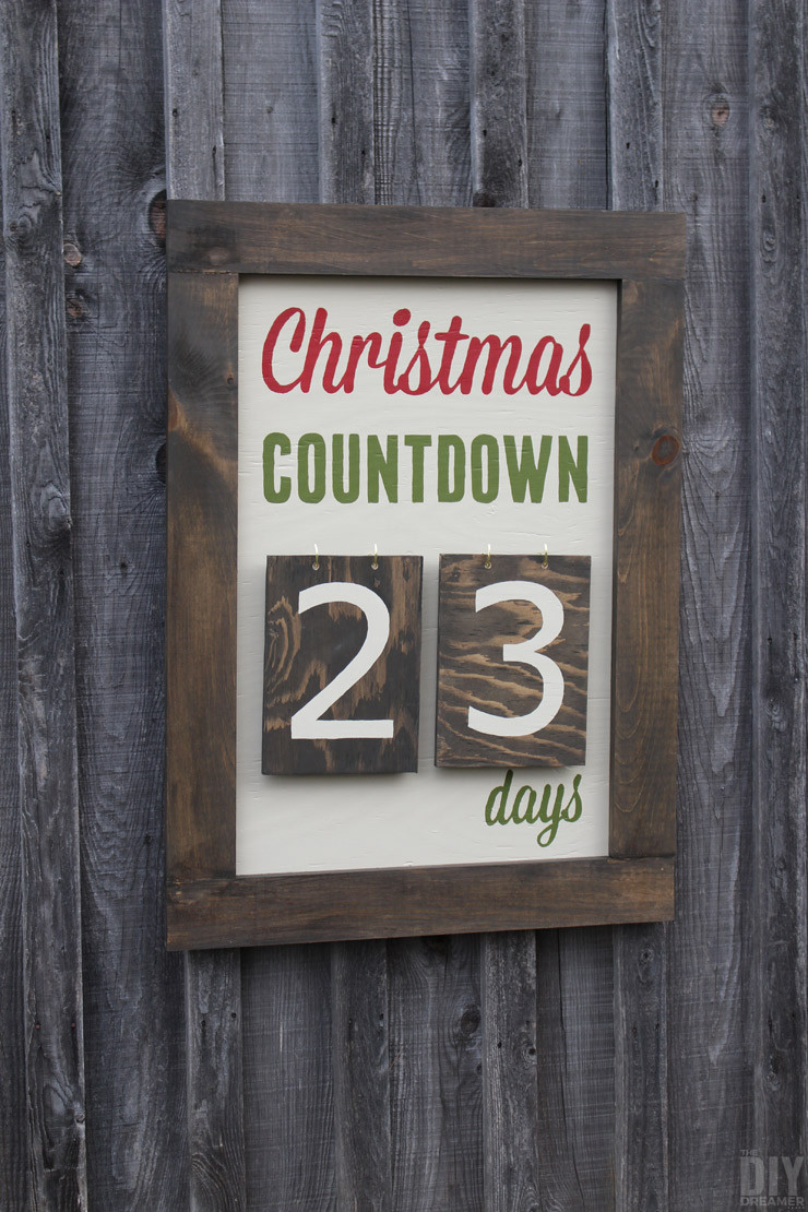 DIY Outdoor Sign
 Outdoor Christmas Countdown Marquee Sign