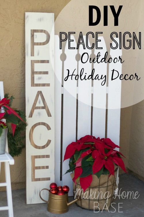 DIY Outdoor Sign
 Over 100 Christmas Yard Art Plans Outdoor Decorations