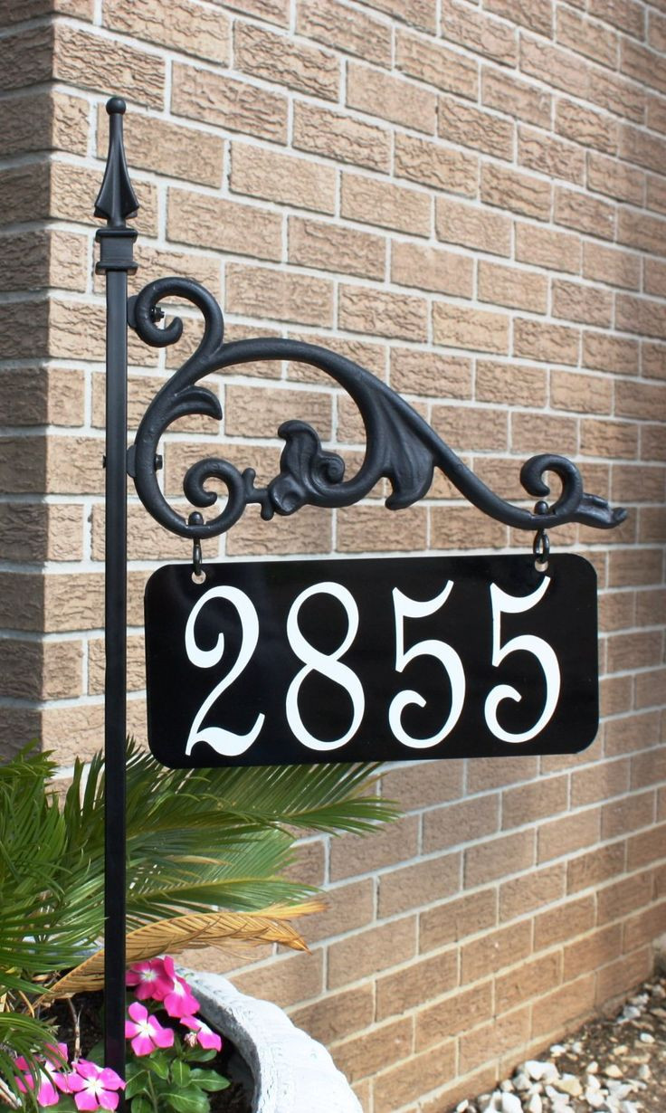 DIY Outdoor Sign
 1000 ideas about Address Signs on Pinterest