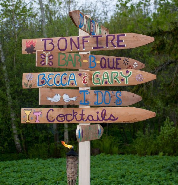 DIY Outdoor Sign
 101 best images about MARIAGE BOHÈME on Pinterest