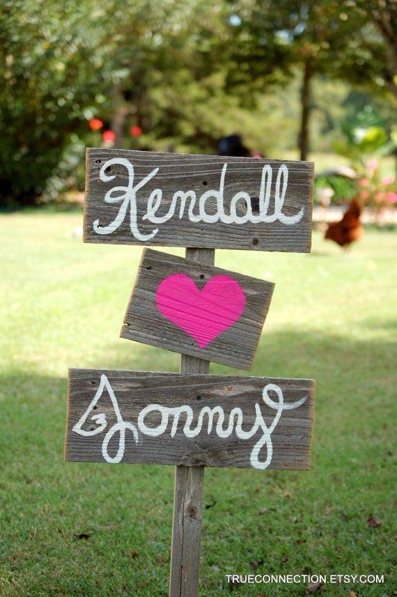 DIY Outdoor Sign
 Wood Wedding Signs DIY Wedding Signage Rustic Weddings