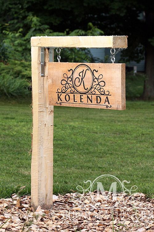 DIY Outdoor Sign
 17 best ideas about Outdoor Signs on Pinterest