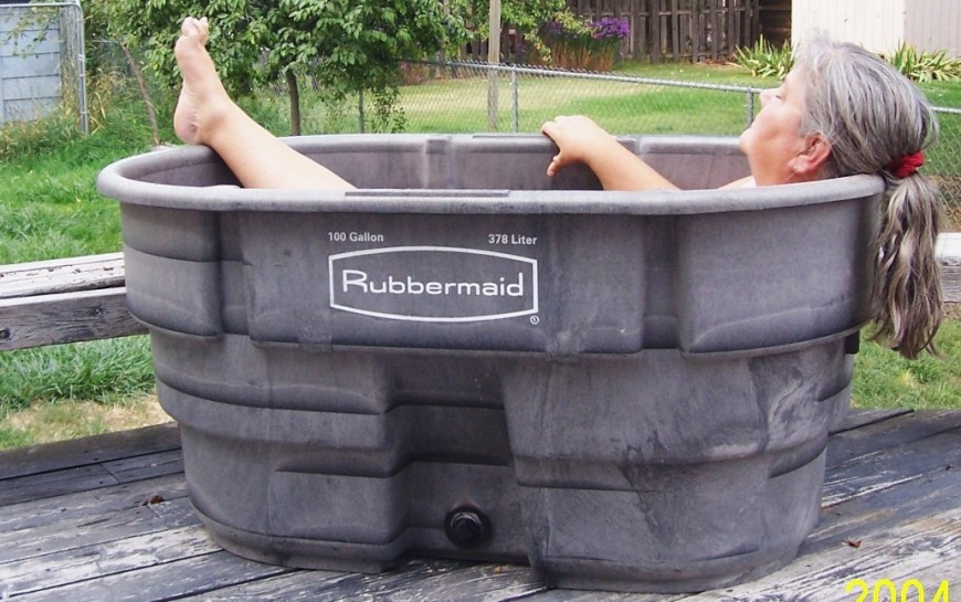 DIY Outdoor Soaking Tub
 water trough hot tub DriverLayer Search Engine