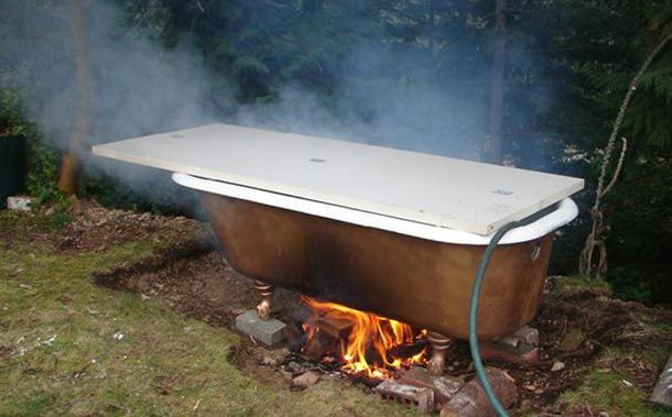 DIY Outdoor Soaking Tub
 How to Make a ‘Poor Man’s’ Hot Tub in 2019