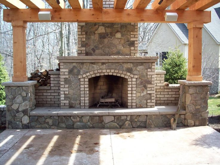 DIY Outdoor Stone Fireplace
 25 best ideas about Outdoor fireplace plans on Pinterest