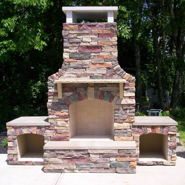 DIY Outdoor Stone Fireplace
 Best 25 Outdoor wood burning fireplace ideas on Pinterest