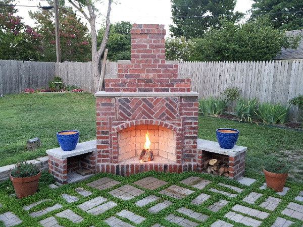 DIY Outdoor Stone Fireplace
 Vizimac Diy Outdoor Fireplace Blue Vase DIY Outdoor