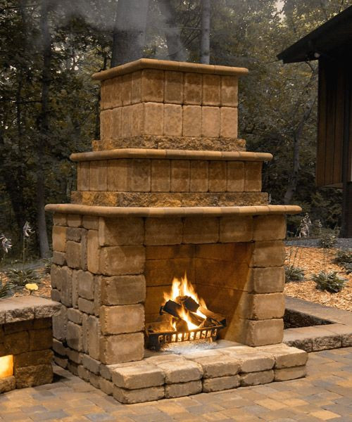 DIY Outdoor Stone Fireplace
 Best 25 Outdoor Fireplace Kits ideas on Pinterest