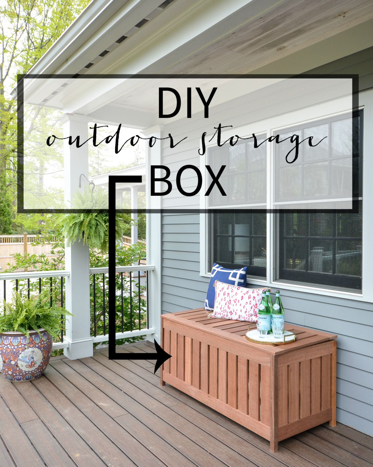 DIY Outdoor Storage
 DIY Outdoor Storage Box The Chronicles of Home