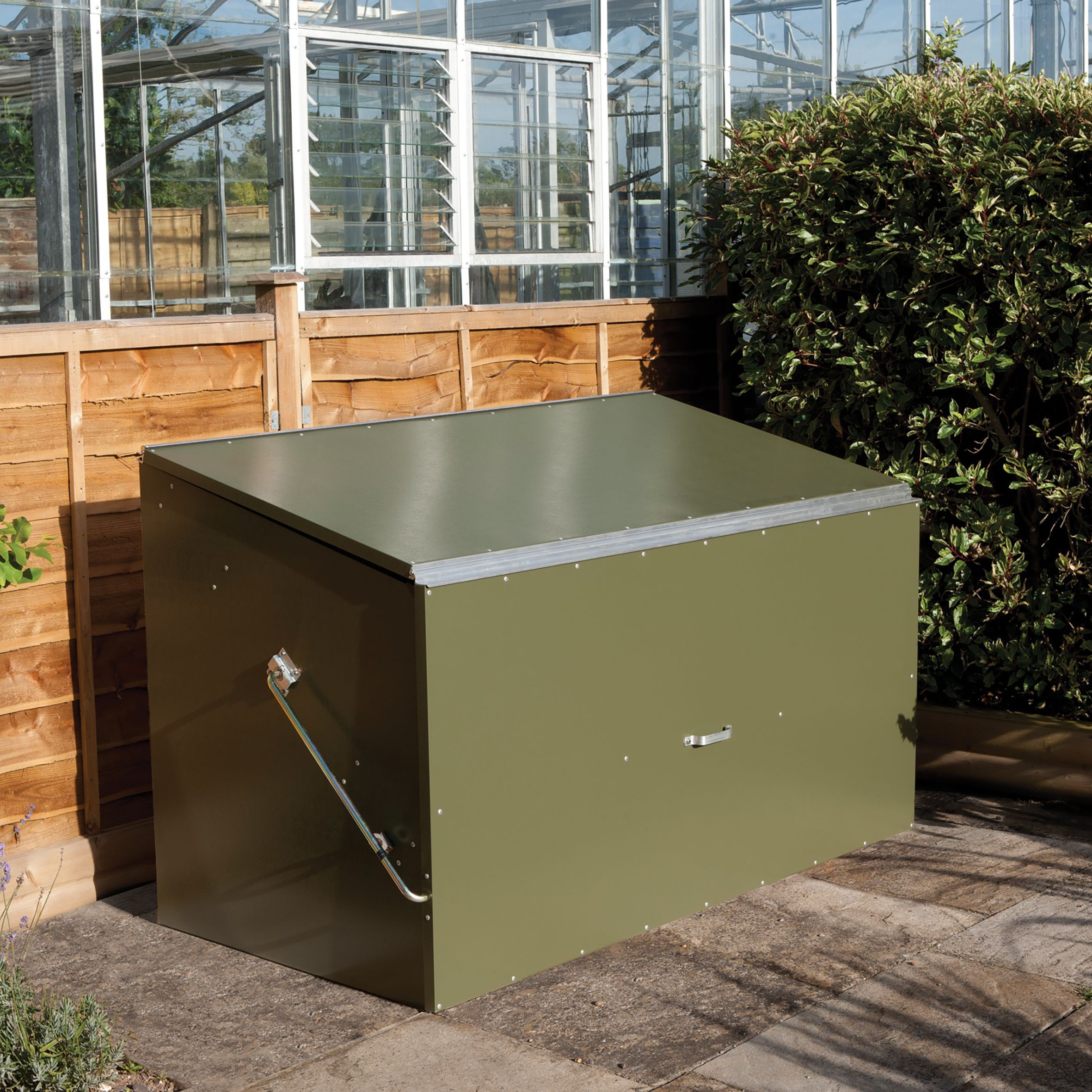 DIY Outdoor Storage
 Pent Metal Garden Storage Box 6X3 Departments