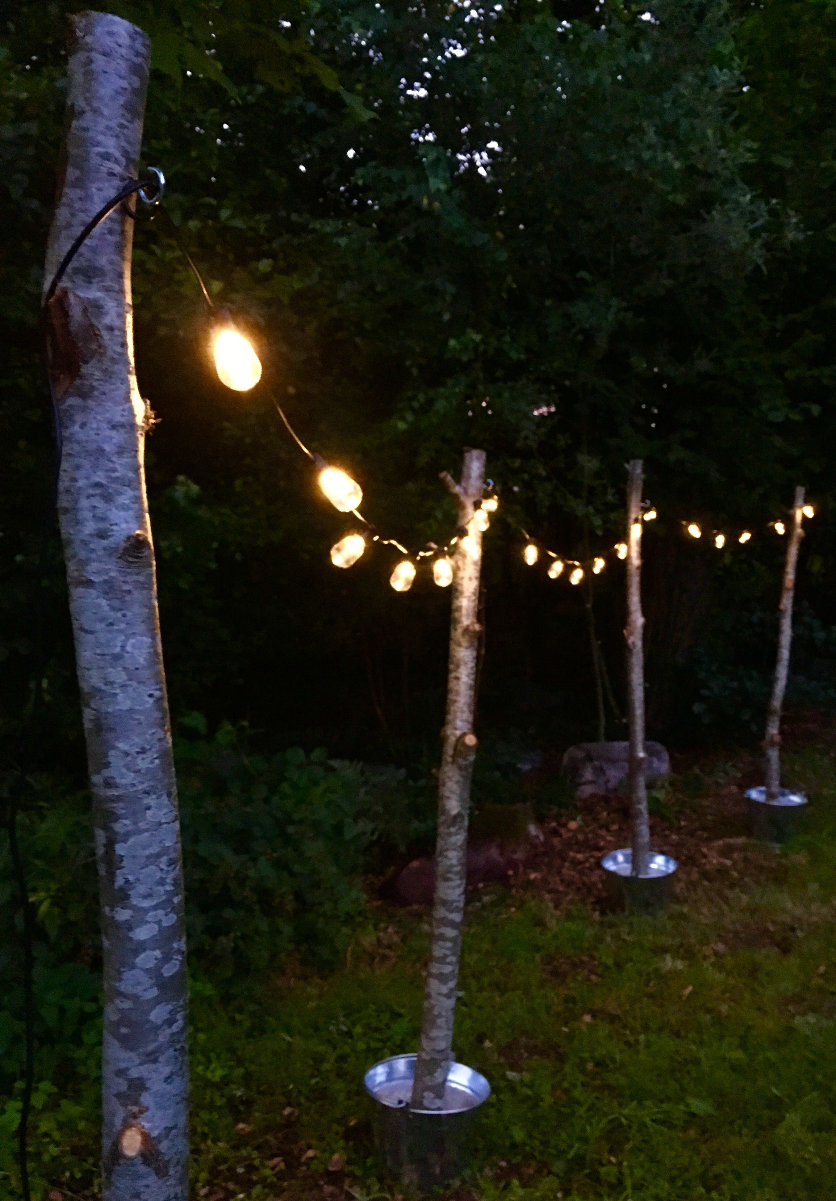 DIY Outdoor String Lights
 DIY tutorial string light poles