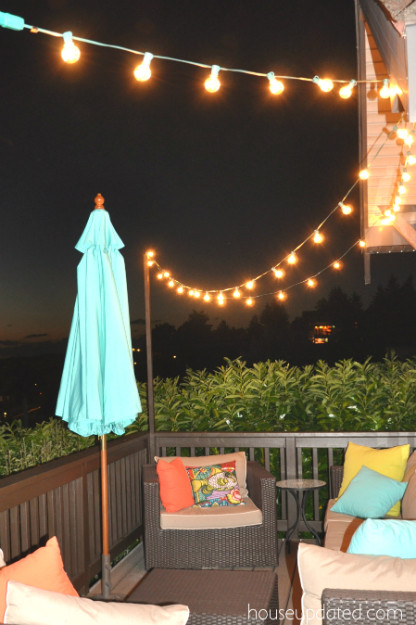 DIY Outdoor String Lights
 DIY Posts for Hanging Outdoor String Lights House Updated