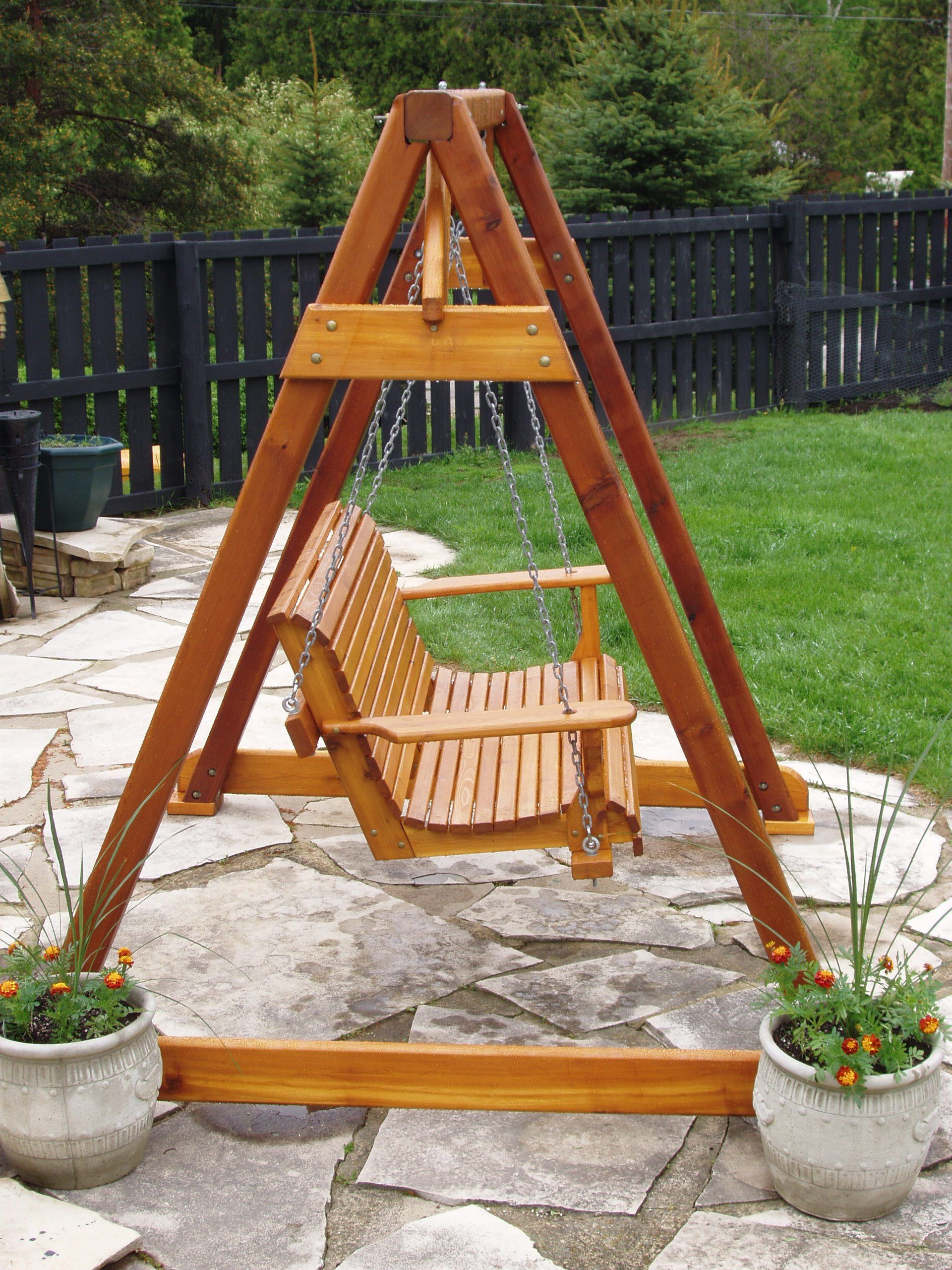 DIY Outdoor Swing
 Build DIY How to build a frame porch swing stand PDF Plans