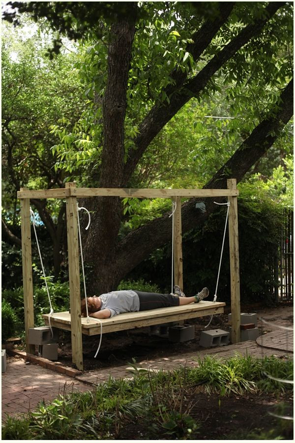 DIY Outdoor Swing
 Best 25 Outdoor swing beds ideas on Pinterest